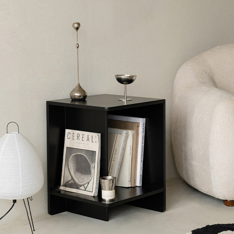 Contemporary Scandinavian Rectangular MDF Displaced Design Coffee Table 2-Tier For Living Room & Bedroom