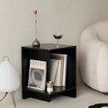 Contemporary Scandinavian Rectangular MDF Displaced Design Coffee Table 2-Tier For Living Room & Bedroom