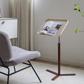 Contemporary Industrial Plywood Stainless Steel & Steel Alloy Liftable Side Table 1-Tier For Living Room