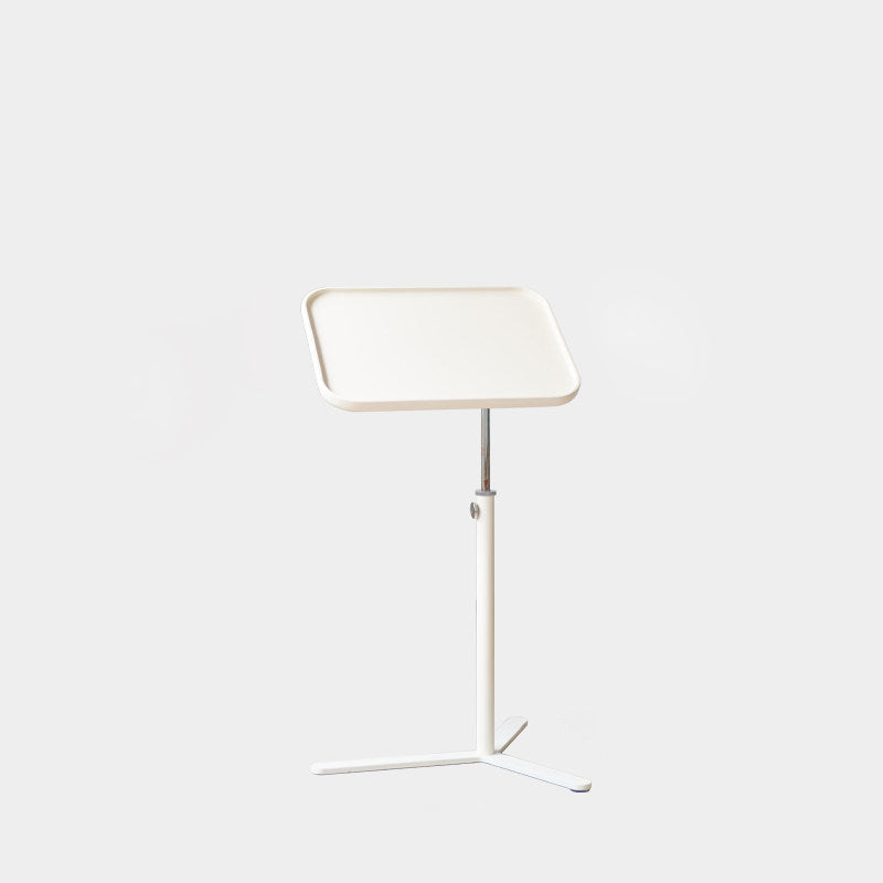 Contemporary Industrial Plywood Stainless Steel & Steel Alloy Liftable Side Table 1-Tier For Living Room