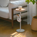 Modern Minimalist Iron Beech Wood Branch-Shaped Lightweight Portable Side Table 1-Tray For Living Room