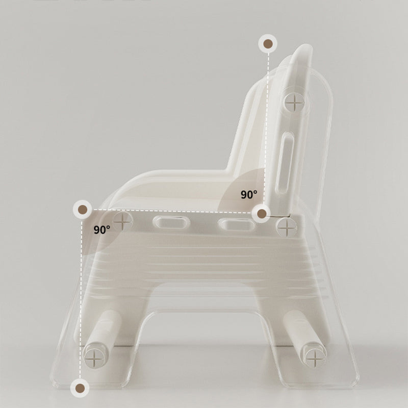 Modern Minimalist PE Foldable Square Kids Study Desk Chair Set 2-Tier Folding Toddler Desk For Living Room