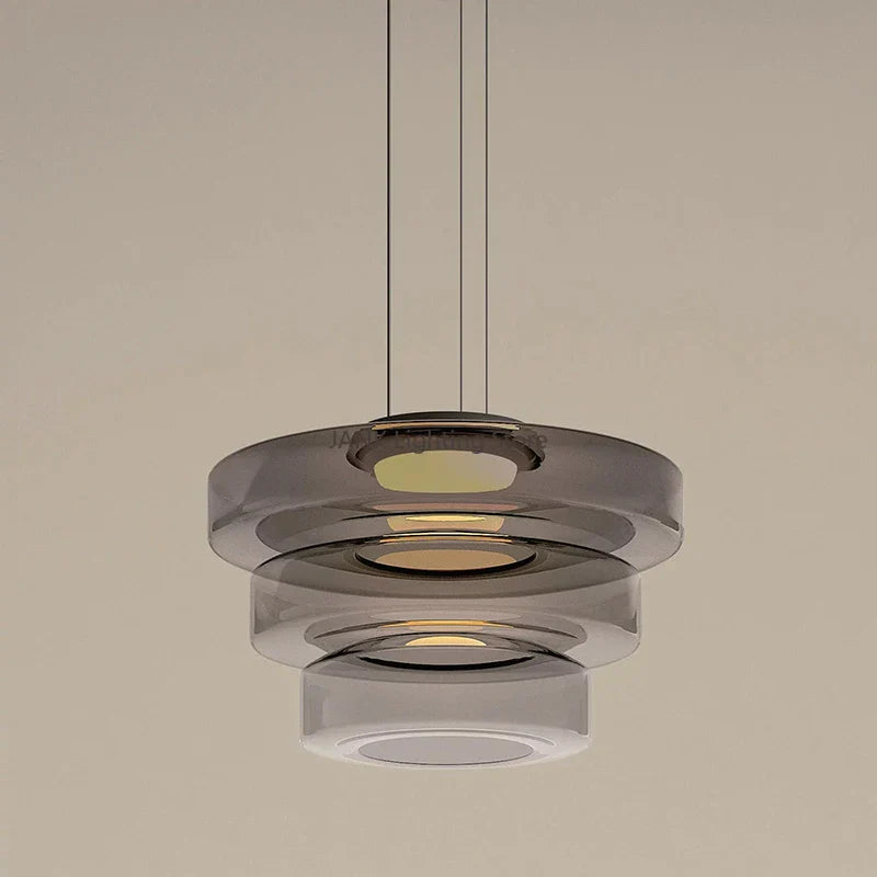 Minimalism Glass LED Chandelier Light