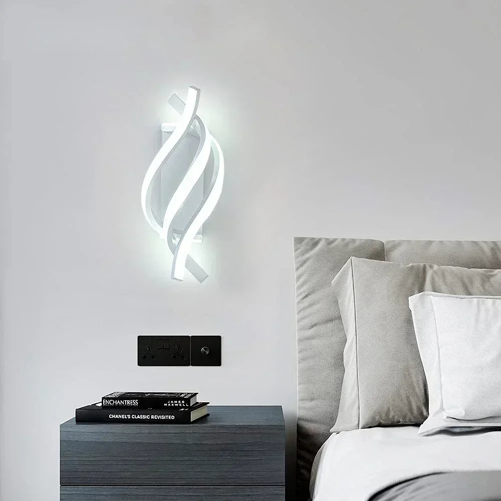 Curved Design Spiral Wall Lamp