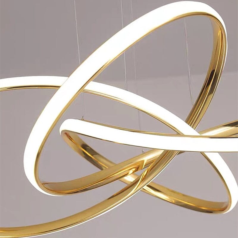 Modern Luxury Twisted Ring Chandelier Light