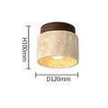 Europe Wabi-Sabi Yellow Cave Stone Chandelier Light