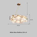 Creative Glass Lustre Gold Iron Chandelier Lamp
