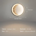 Simple Creative Half Moon Mural Wall Lamp
