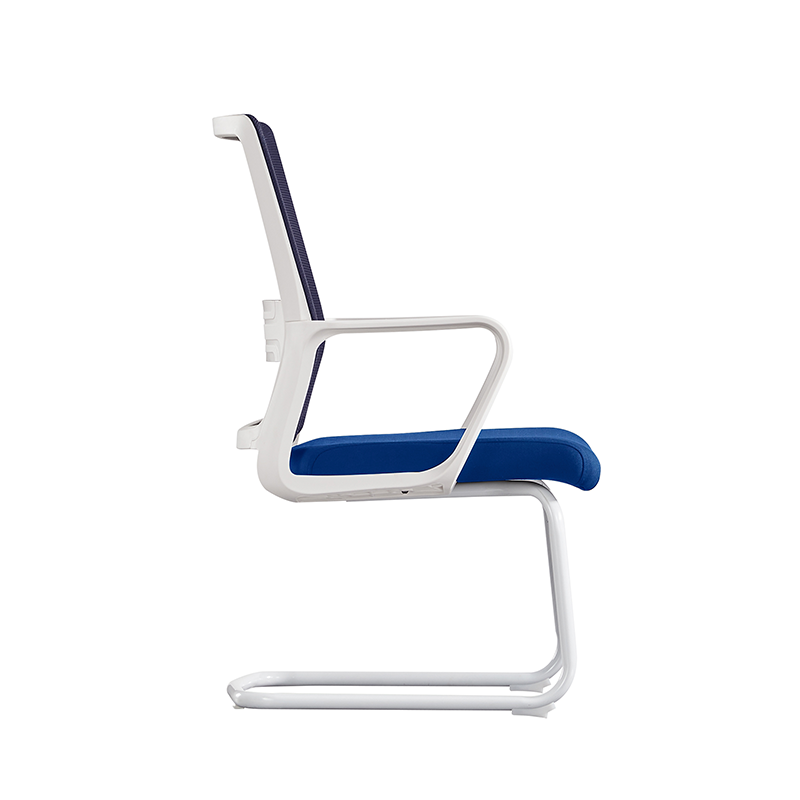 Modern Minimalist Blue Commercial Mesh Office Chair - Breathable Lumbar Support Desk Chair For Home Office