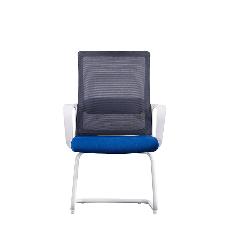 Modern Minimalist Blue Commercial Mesh Office Chair - Breathable Lumbar Support Desk Chair For Home Office
