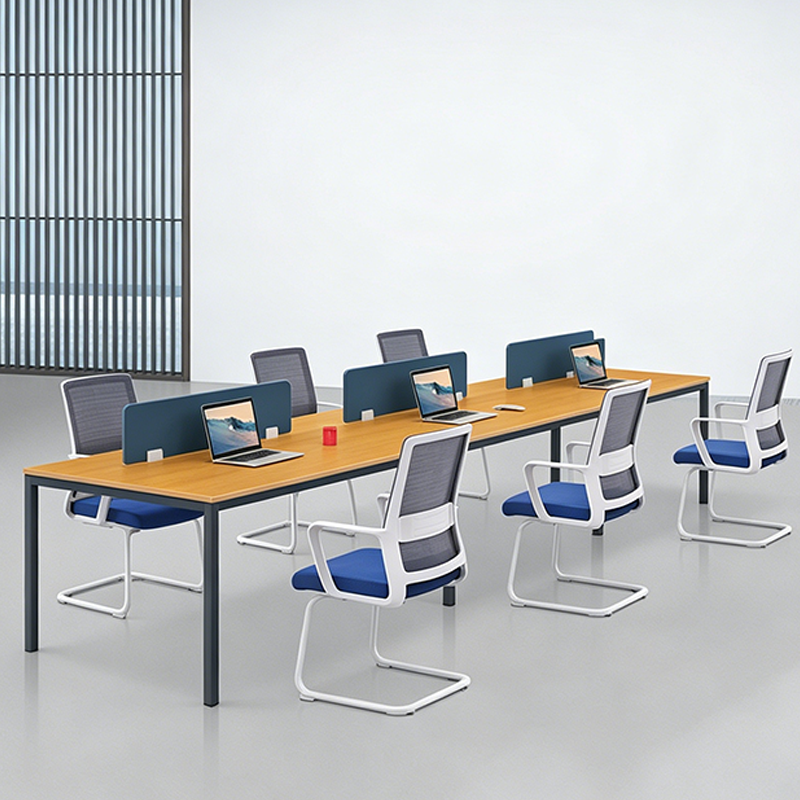 Modern Minimalist Blue Commercial Mesh Office Chair - Breathable Lumbar Support Desk Chair For Home Office