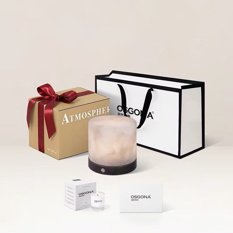 Contemporary Scandinavian Natural Marble Aluminum Alloy Table Lamp - Alabaster Ambient Bedside Lamp With Touch Dimming & USB Rechargeable Light