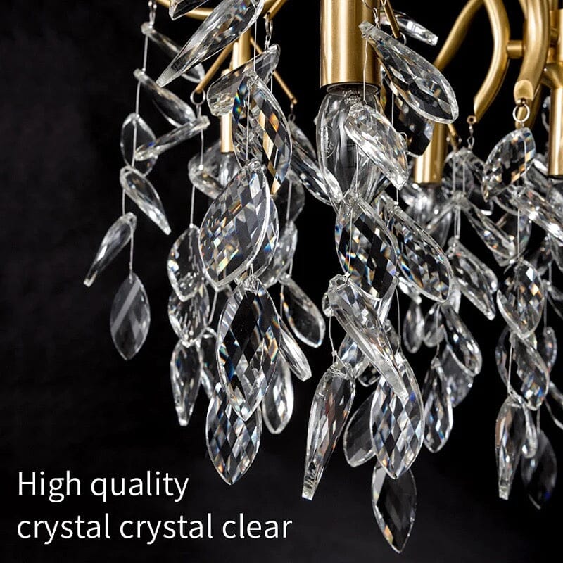 Nordic Art Branch Golden Crystal Chandelier