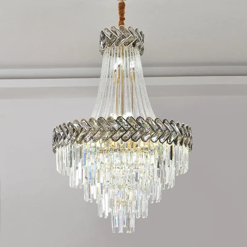 Luxury Duplex Villa LED Crystal Chandelier