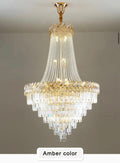 Luxury Duplex Villa LED Crystal Chandelier