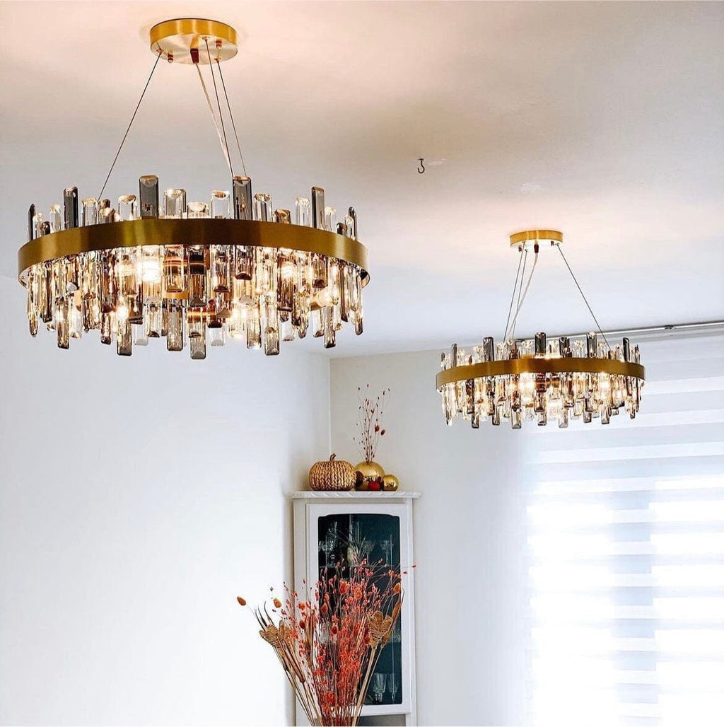 Modern Crystal Stone Designer Chandelier Lamp