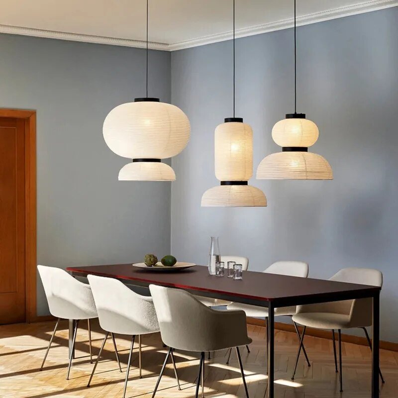 Modern Silk Fabric Tense Pendant Light