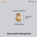 Modern Nordic Minimalist Dome Glass Ceiling Light
