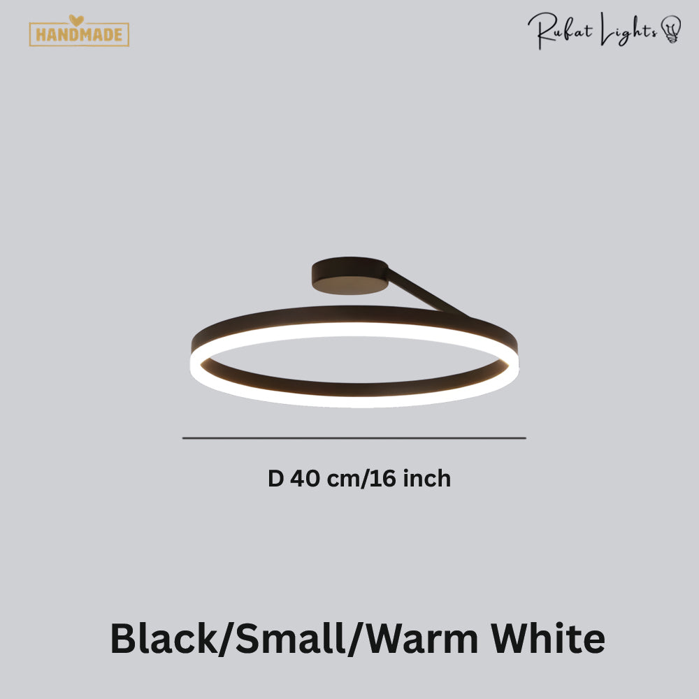 Nordic LED Designer Single Circle Chandelier